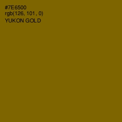 #7E6500 - Yukon Gold Color Image